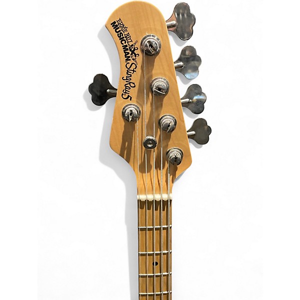 Used Ernie Ball Music Man Stingray 5 Left Handed Natural Electric Bass Guitar