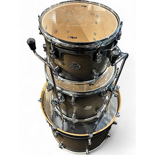 Used PDP by DW 3 Piece Concept Series Charcoal Burst Lacquer Drum Kit