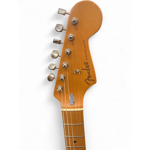 Used Fender Artist Series Jimmie Vaughan Tex-Mex Stratocaster Olympic White Solid Body Electric Guitar