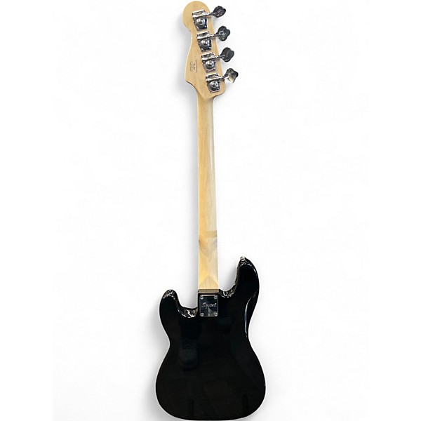 Used Squier Percussion bass Black Electric Bass Guitar