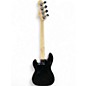 Used Squier Percussion bass Black Electric Bass Guitar