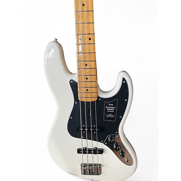 Used Fender Player Jazz Bass Polar White Electric Bass Guitar