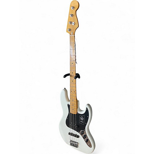 Used Fender Player Jazz Bass Polar White Electric Bass Guitar
