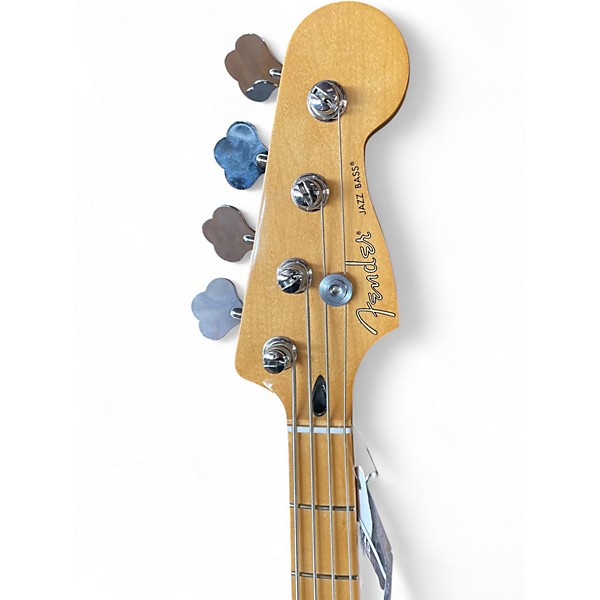 Used Fender Player Jazz Bass Polar White Electric Bass Guitar