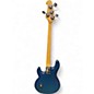 Used Sterling by Music Man Sub 4 Blue Electric Bass Guitar