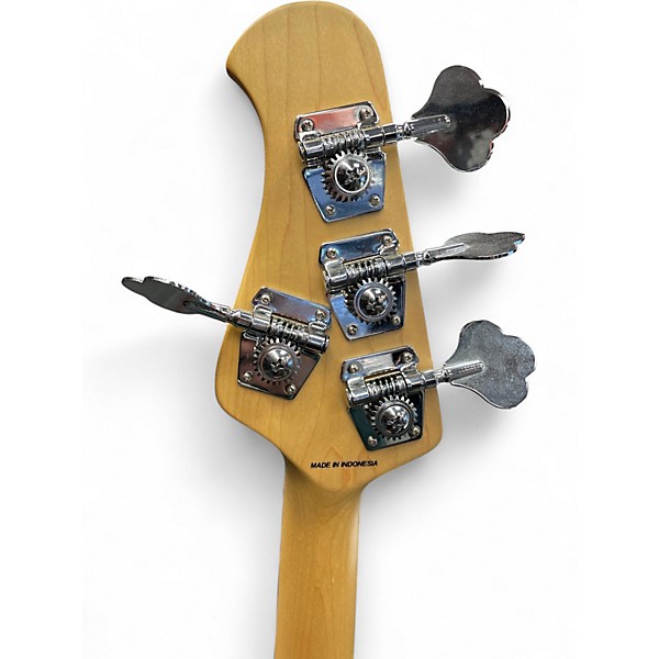 Used Sterling by Music Man Sub 4 Blue Electric Bass Guitar