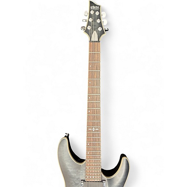 Used Schecter Guitar Research C1 Platinum Translucent Black Solid Body Electric Guitar