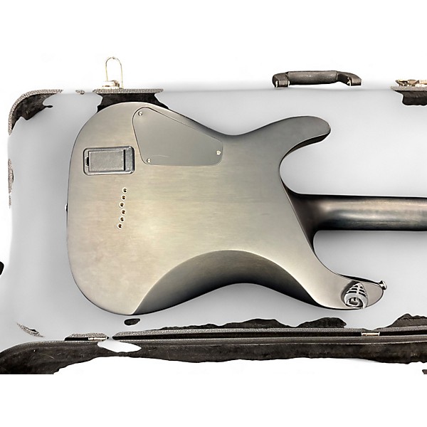 Used Schecter Guitar Research C1 Platinum Translucent Black Solid Body Electric Guitar