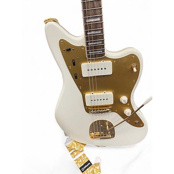 Used Squier 40TH Anniversary Jazzmaster Arctic White Solid Body Electric Guitar