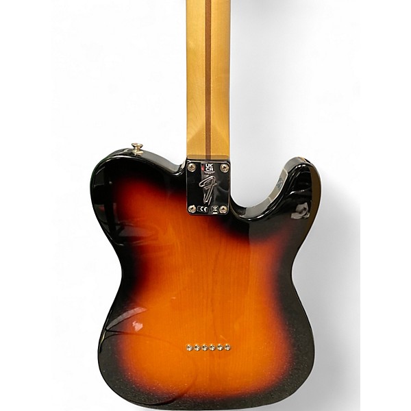 Used Fender Player Telecaster Left Handed 3 Color Sunburst Solid Body Electric Guitar