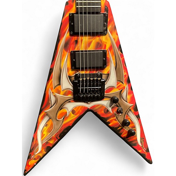 Used B.C. Rich KKV Tribal Fire Solid Body Electric Guitar