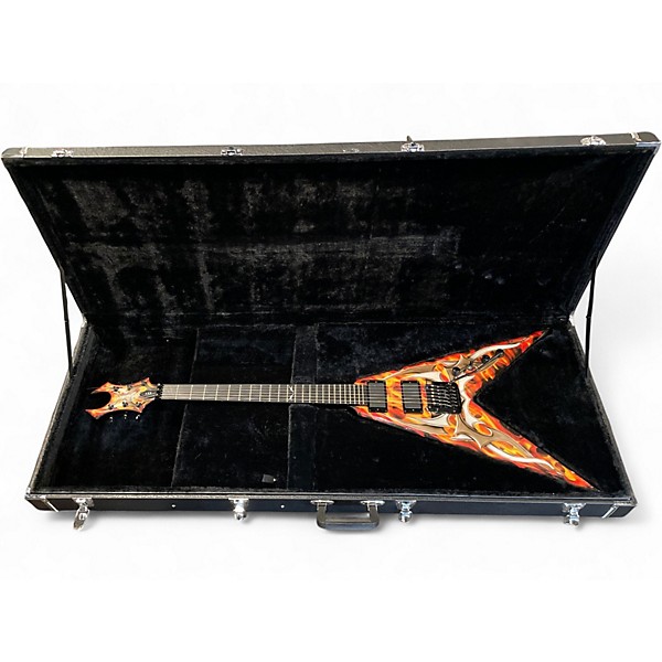 Used B.C. Rich KKV Tribal Fire Solid Body Electric Guitar