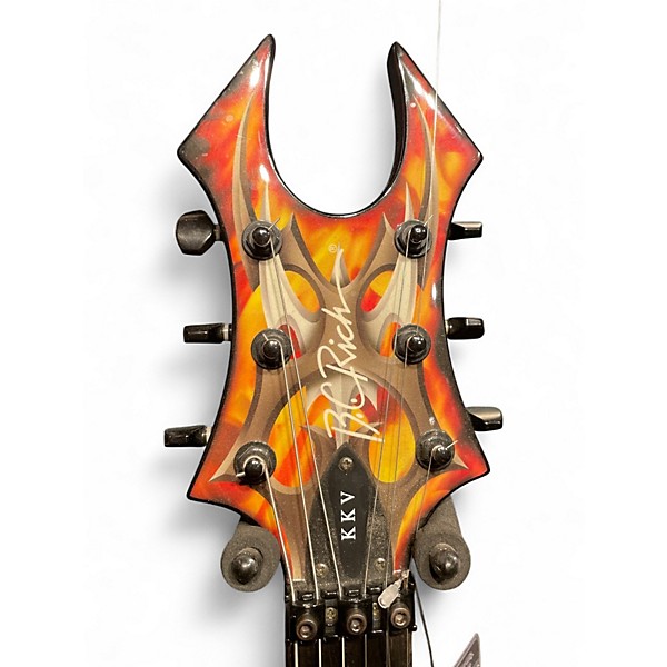 Used B.C. Rich KKV Tribal Fire Solid Body Electric Guitar