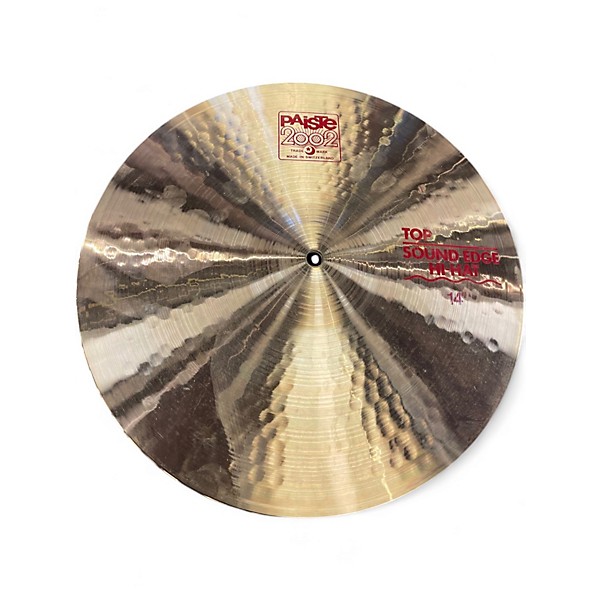 Used Paiste 14in 2002 Sound Edge Hi-Hats Cymbal