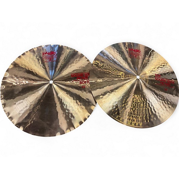 Used Paiste 14in 2002 Sound Edge Hi-Hats Cymbal