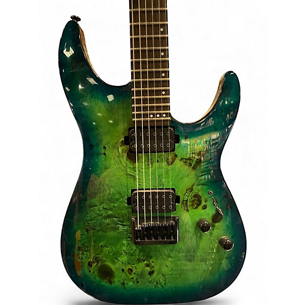 Used Schecter Guitar Research CR6 2 Tone Sunburst Solid Body Electric Guitar