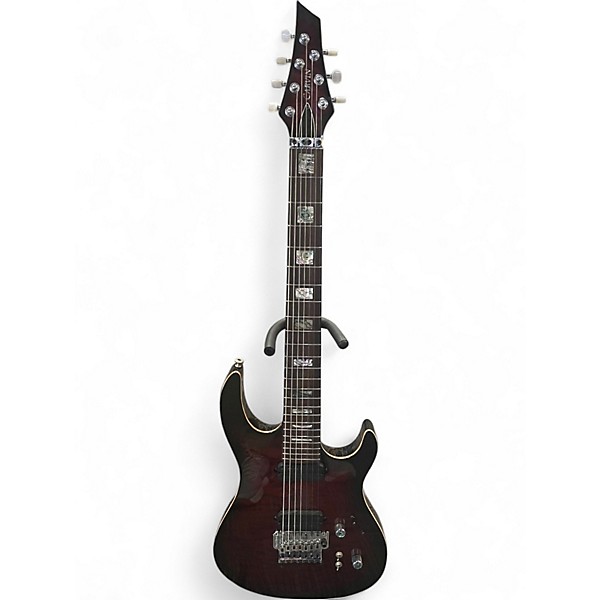 Used Carvin DC727 QUILT RED Solid Body Electric Guitar