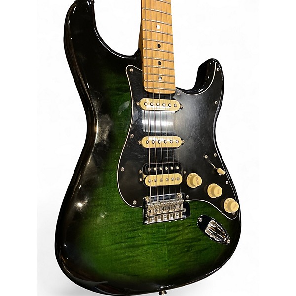 Used Fender Player Stratocaster HSS GREEN BURST Solid Body Electric Guitar