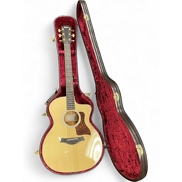 Used Taylor 214CE Deluxe Koa Natural Acoustic Electric Guitar