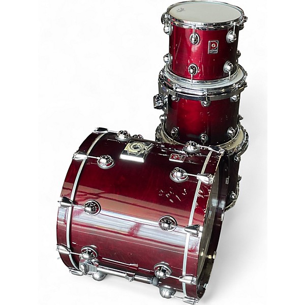 Used Premier 4 Piece Genista Birch Damask Red Drum Kit