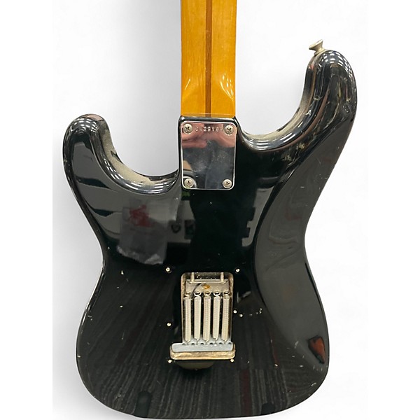 Vintage 1982 Squier JV STRATOCASTER Black Solid Body Electric Guitar