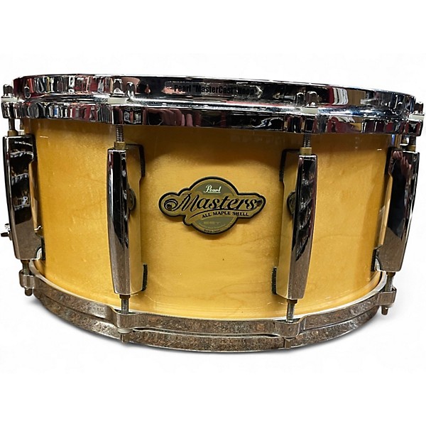 Used Pearl 6.5X14 Masters Studio Snare Natural Drum