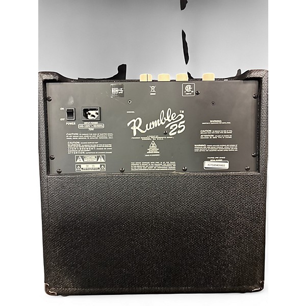 Used Fender Rumble 25 25W 1x8 Bass Combo Amp