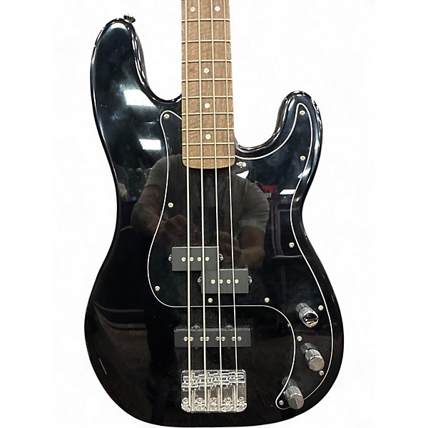 Used Squier Precision Bass Black Electric Bass Guitar