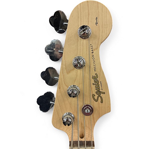 Used Squier Precision Bass Black Electric Bass Guitar