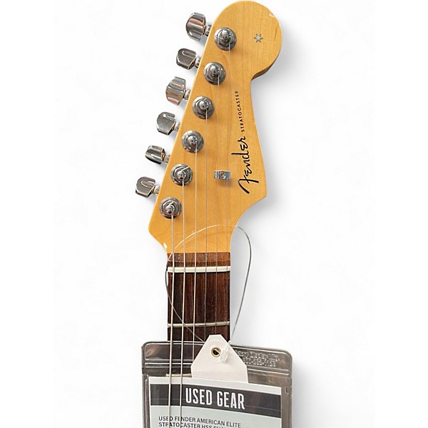 Used Fender American Elite Stratocaster HSS Shawbucker 2 Tone Sunburst Solid Body Electric Guitar