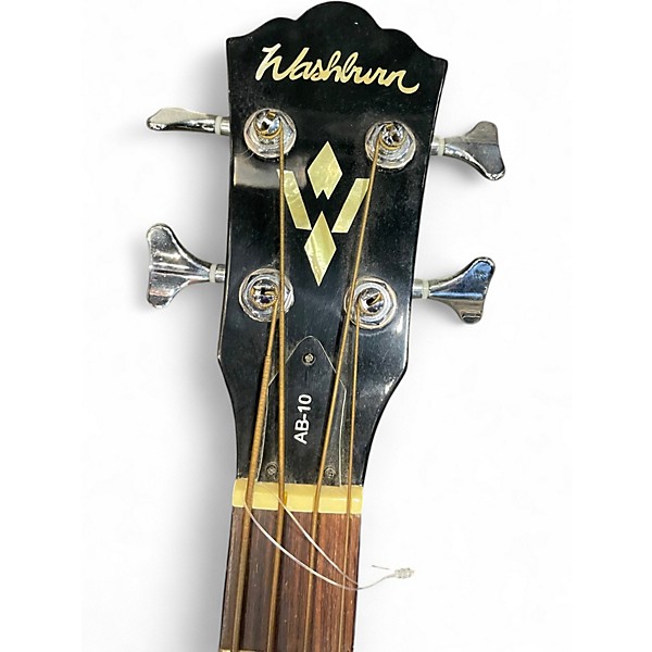 Used Washburn AB10B Black Electric Bass Guitar