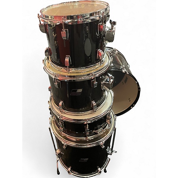 Used Ludwig 5 Piece Backbeat Black Drum Kit