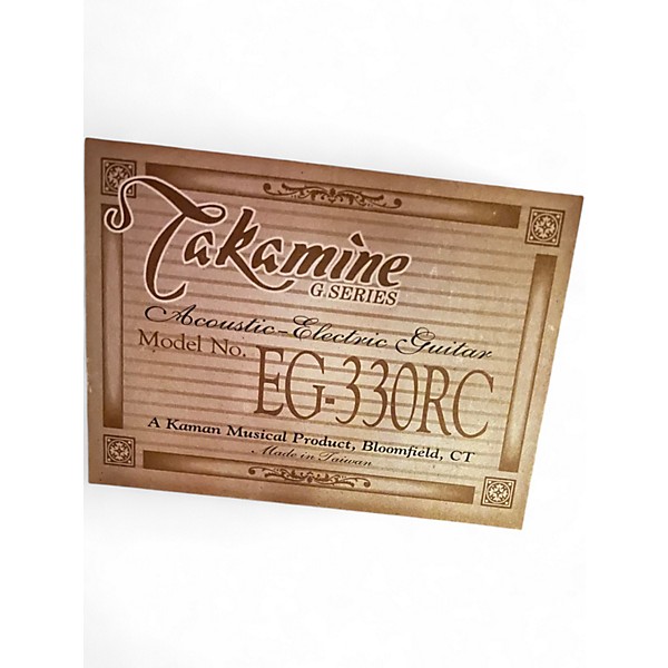 Used Takamine EG330-RC Maroon Acoustic Electric Guitar