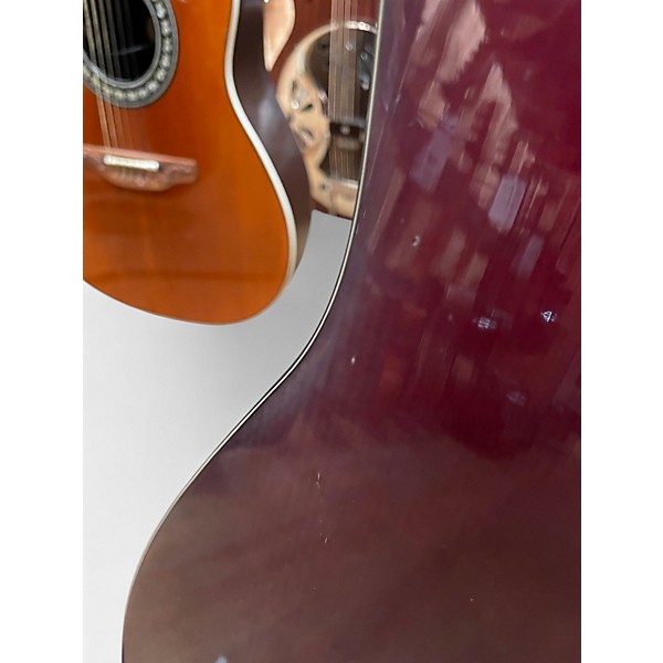 Used Takamine EG330-RC Maroon Acoustic Electric Guitar