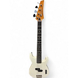 Used Saturday Night Special Professional White Electric Bass Guitar
