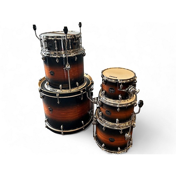 Used Mapex 6 Piece Armory Mahogany Burst Drum Kit
