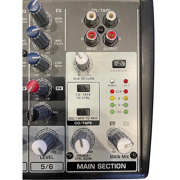 Used 2009 Behringer XENYX 802 Powered Mixer
