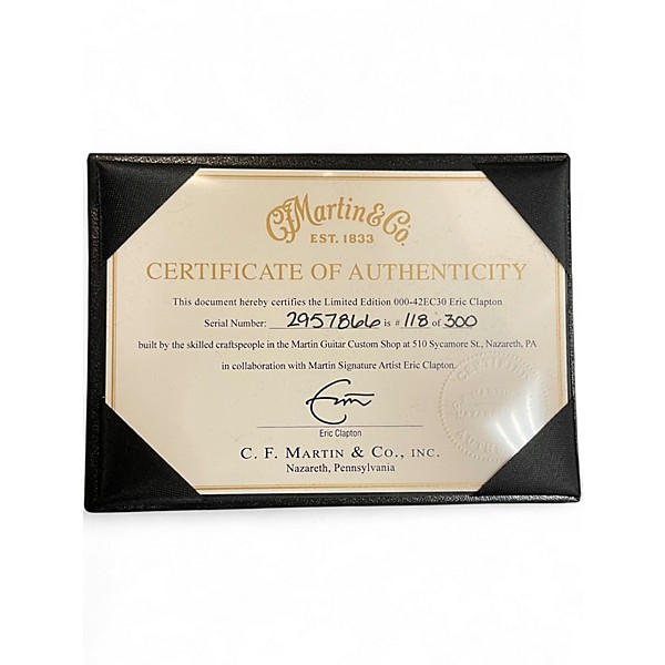 Used Martin 00042EC Eric Clapton 30th Anniversary Limited Edition Natural Acoustic Guitar