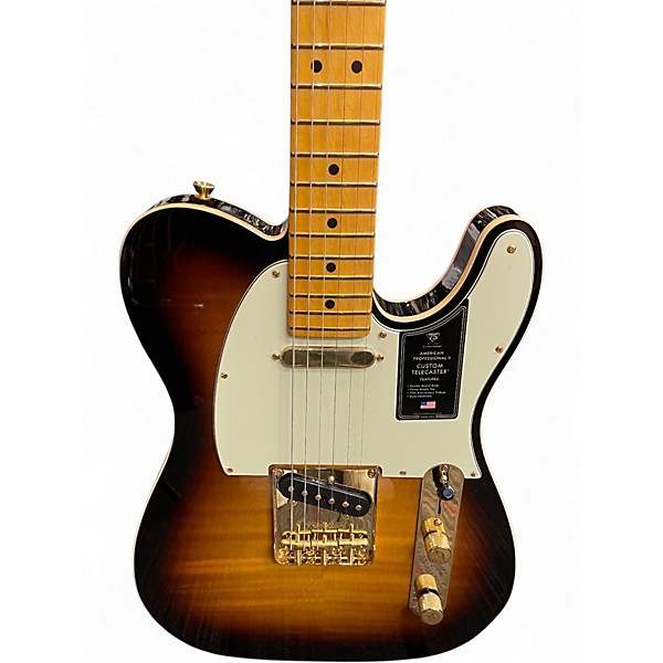 Used Fender 75th Anniversary American Professional II Custom Telecaster 2 Color Sunburst Solid Body Electric Guitar