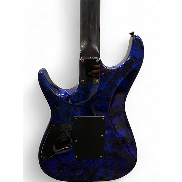 Used Zion radicaster blue marble Solid Body Electric Guitar