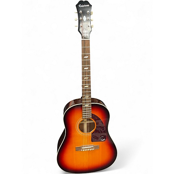 Used Epiphone FT79 TEXAN Tobacco Burst Acoustic Electric Guitar