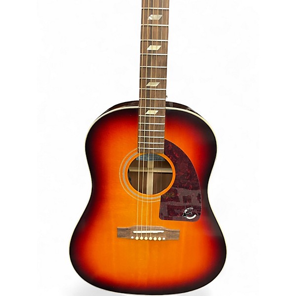 Used Epiphone FT79 TEXAN Tobacco Burst Acoustic Electric Guitar