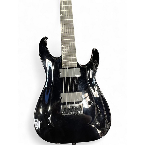 Used Jackson JS22-7 Dinky 7 String Black Solid Body Electric Guitar