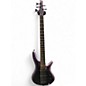 Used Ibanez SR505E 5 String Active Bass Black Aurora Burst Electric Bass Guitar thumbnail
