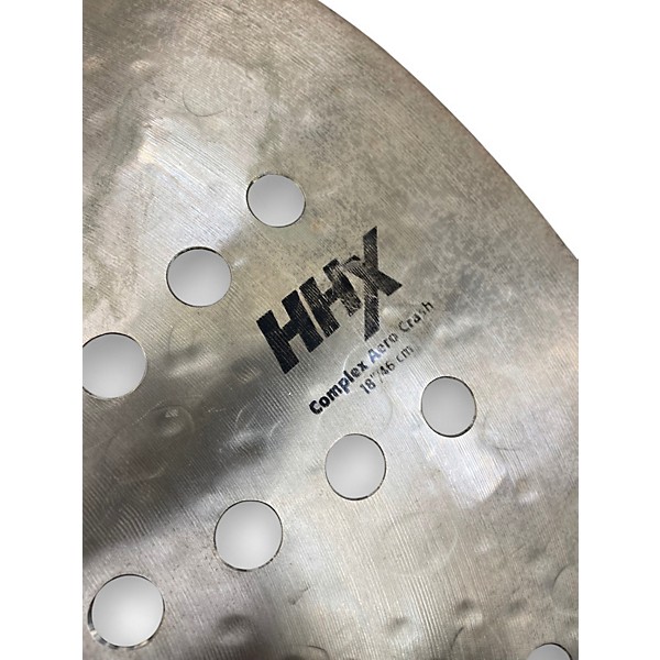 Used SABIAN 18in HHX AERO CRASH Cymbal