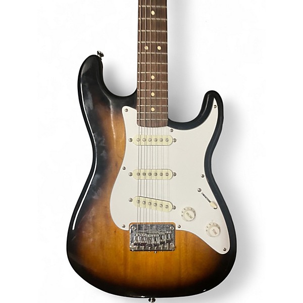 Used Squier Affinity Stratocaster 2 Color Sunburst Solid Body Electric Guitar