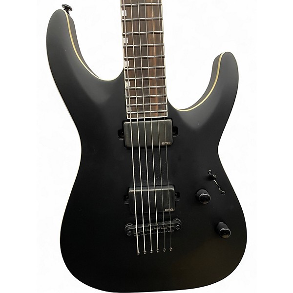 Used ESP LTD MH1000B Black Satin Baritone Guitars