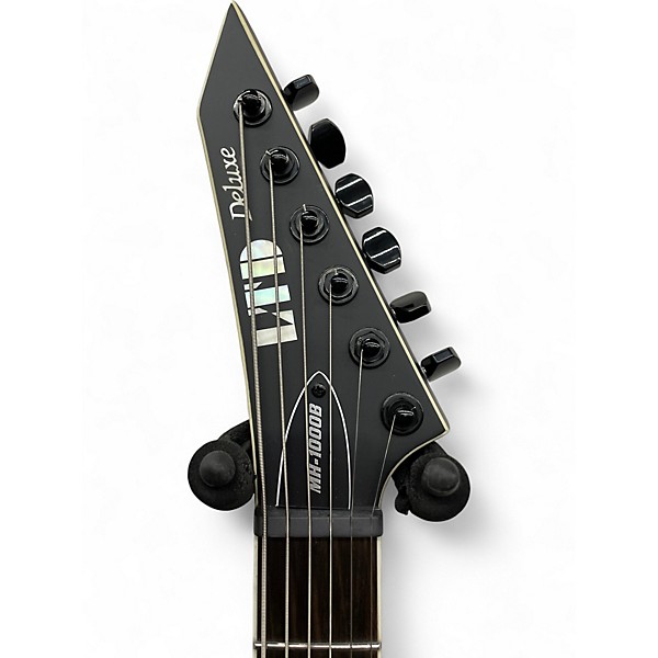 Used ESP LTD MH1000B Black Satin Baritone Guitars