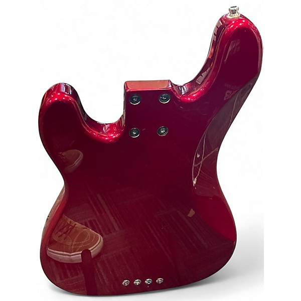 Used Lakland 44-64 Skyline Series Duck Dunn Custom Candy Apple Red Metallic Electric Bass Guitar