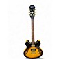 Used Epiphone Dot Deluxe Flametop Vintage Sunburst Hollow Body Electric Guitar thumbnail